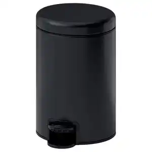 GANSJÖN Abfalleimer, schwarz, 3 l