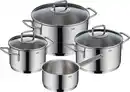 Bild 1 von Kochtopfset Silit Extra Cook Edelstahlfarben, 7-teilig, Edelstahlfarben