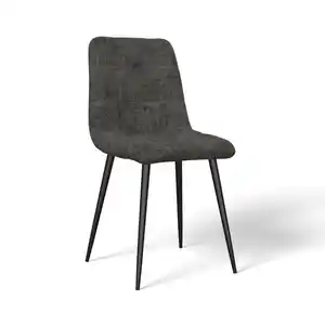 Stuhl Mino Grau Webstoff Gepolstert, Grau