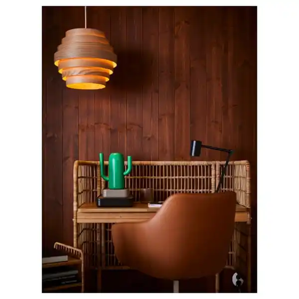 Bild 3 von DYKARKLOCKA Hängeleuchtenschirm, Eichenfurnier weiß lasiert, 40 cm