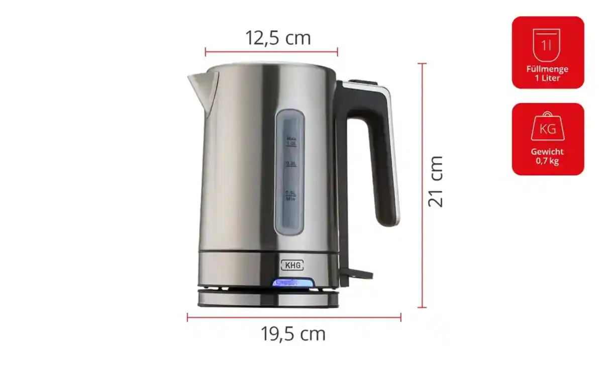 Bild 3 von KHG Wasserkocher WK-105 ES