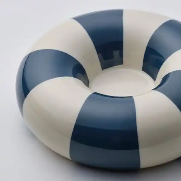 Bild 4 von TRÄDSTAM Teelichthalter, dunkelblau/weiß, 4 cm