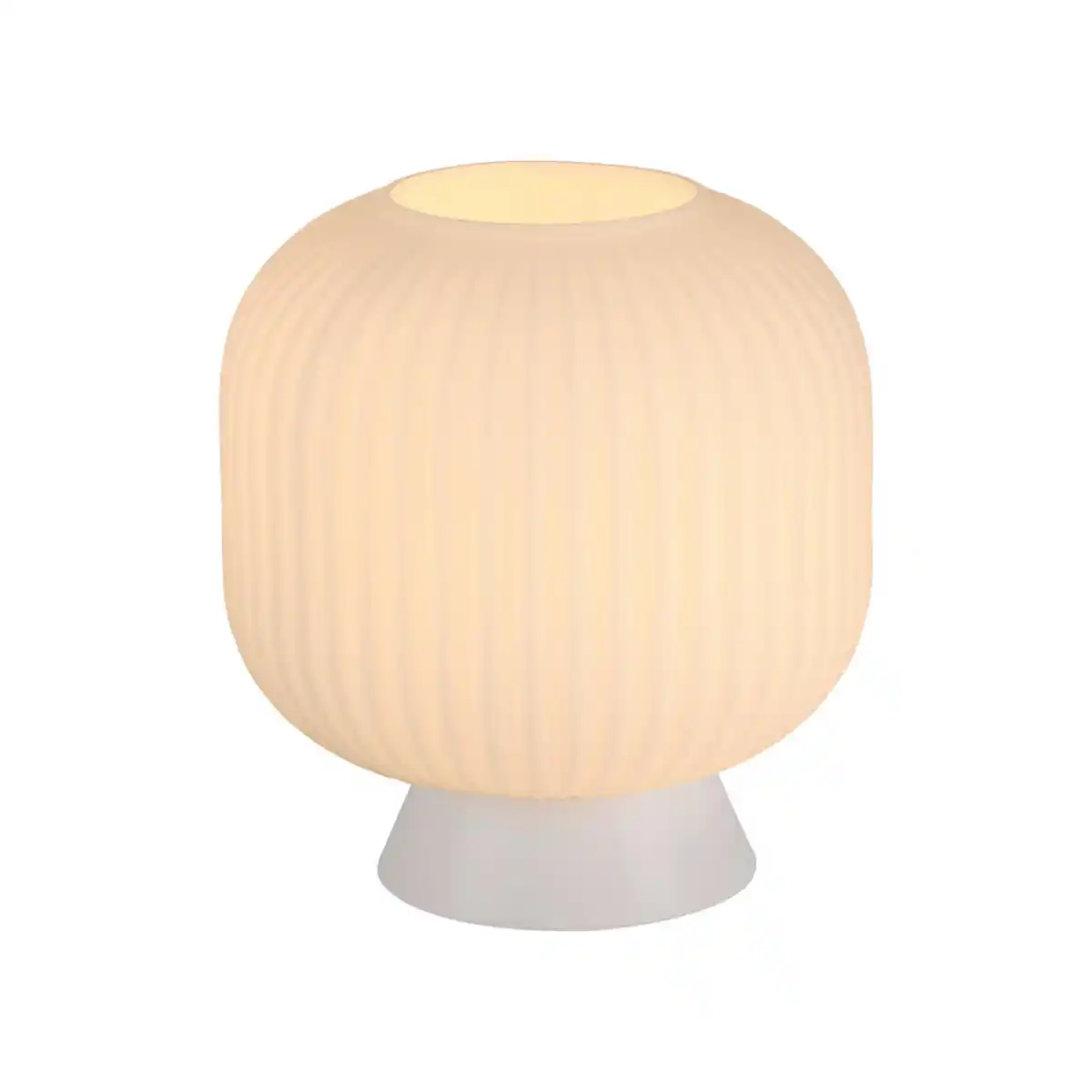 Bild 1 von Schöner Wohnen Led-Tischleuchte SW Nami, Weiß, Metall, Kunststoff, Glas, 20x22x20 cm, Schutzklasse II (Schutzisoliert), Lampen & Leuchten, Innenbeleuchtung, Tischlampen