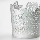 Bild 2 von SAMVERKA Teelichthalter, weiß, 8 cm