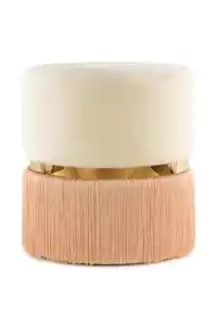HOCKER Hocker in Champagnerfarben, Goldfarben, Champagner