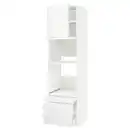 Bild 1 von METOD / MAXIMERA Hs f Ofen/Kombiof m Tür/2 Schubl, weiß/Voxtorp matt weiß, 60x60x220 cm
