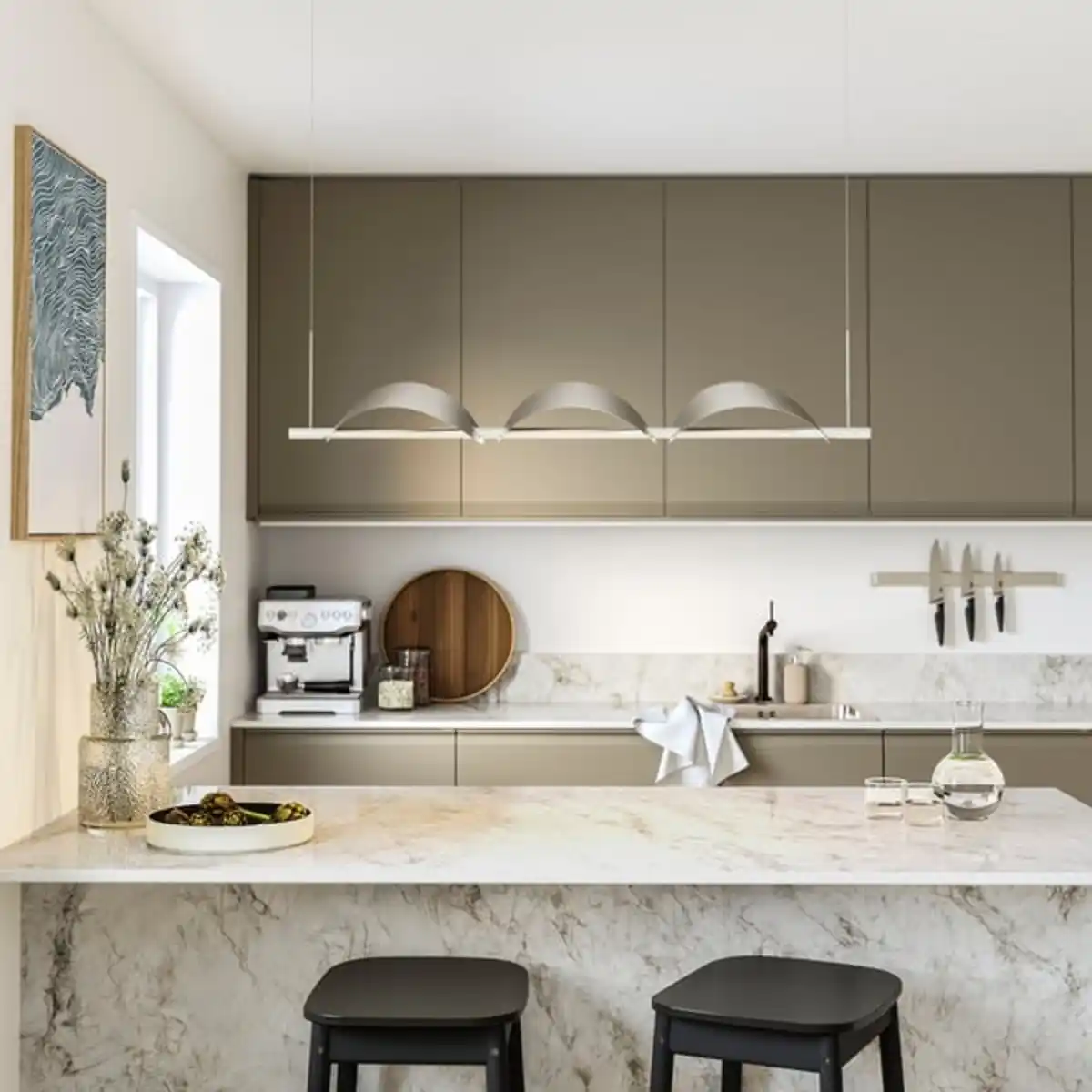 Bild 2 von BACKSTÖRN LED-Hängeleuchte, dimmbar/mattiert Aluminium, 108 cm