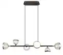 Bild 1 von LED-Hängeleuchte Untsy Chrom-/Titanfarben max.42 Watt, Chromfarben, Klar, Titanfarben