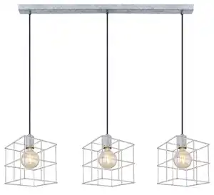 Hängeleuchte Merril Zinkfarben max. 60 Watt, Zinkfarben