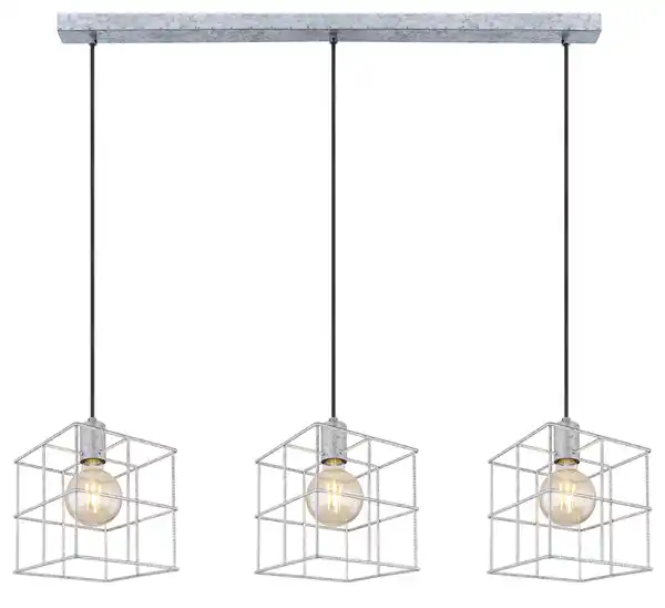 Bild 1 von Hängeleuchte Merril Zinkfarben max. 60 Watt, Zinkfarben