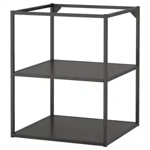 ENHET Regalrahmen für Unterschrank+Böden, anthrazit, 60x60x75 cm