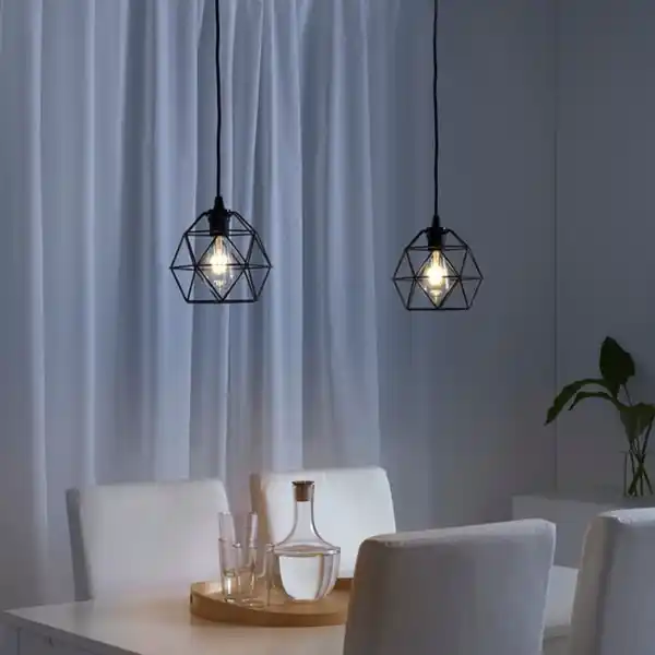 Bild 2 von BRUNSTA / HAVSDJUP Hängeleuchte, schwarz, 20 cm