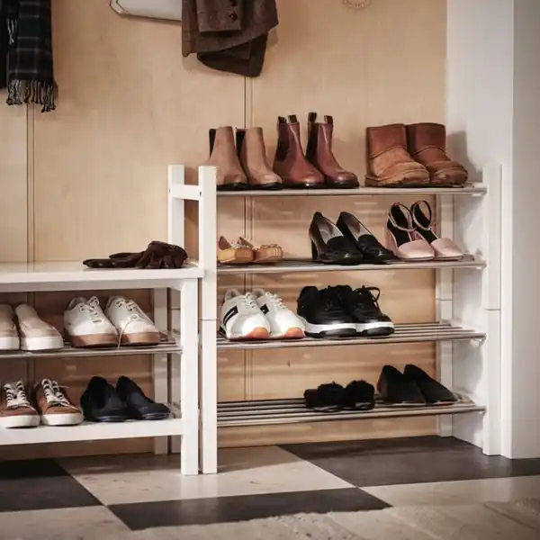 Bild 3 von TJUSIG Schuhaufbewahrung, weiß, 79x32x37 cm