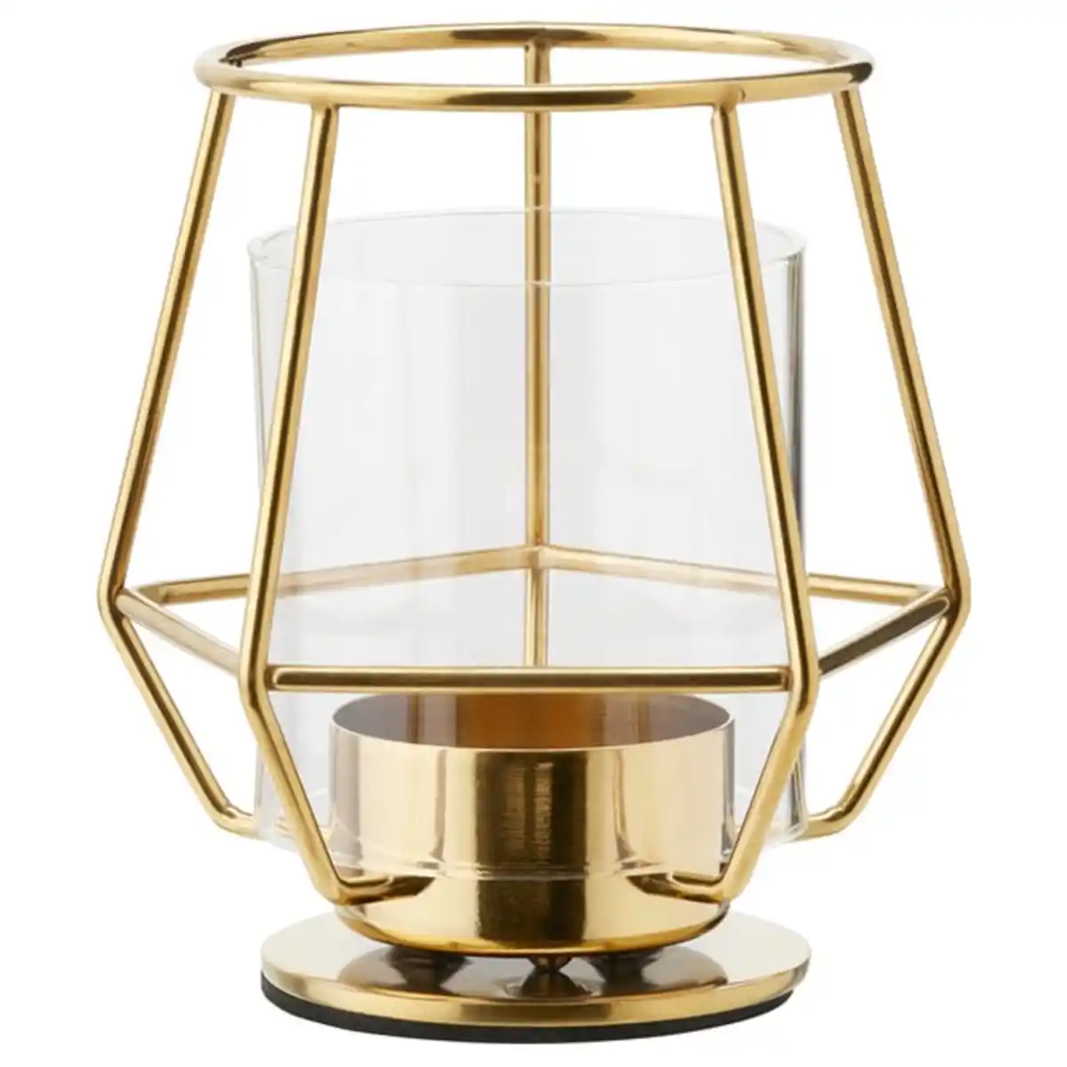 Bild 1 von PÄRLBAND Teelichthalter, goldfarben, 10 cm