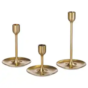 FULLTALIG Kerzenständer 3er-Set, messingfarben