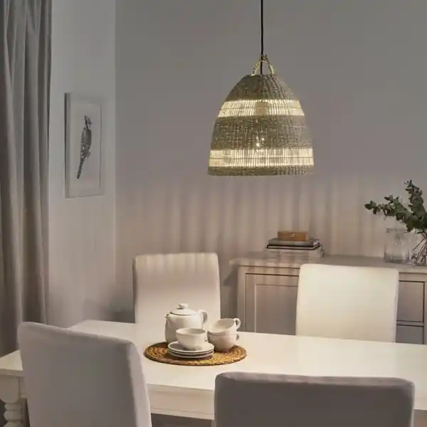 Bild 4 von TORARED Hängeleuchtenschirm, Riedgras/Handarbeit, 36 cm