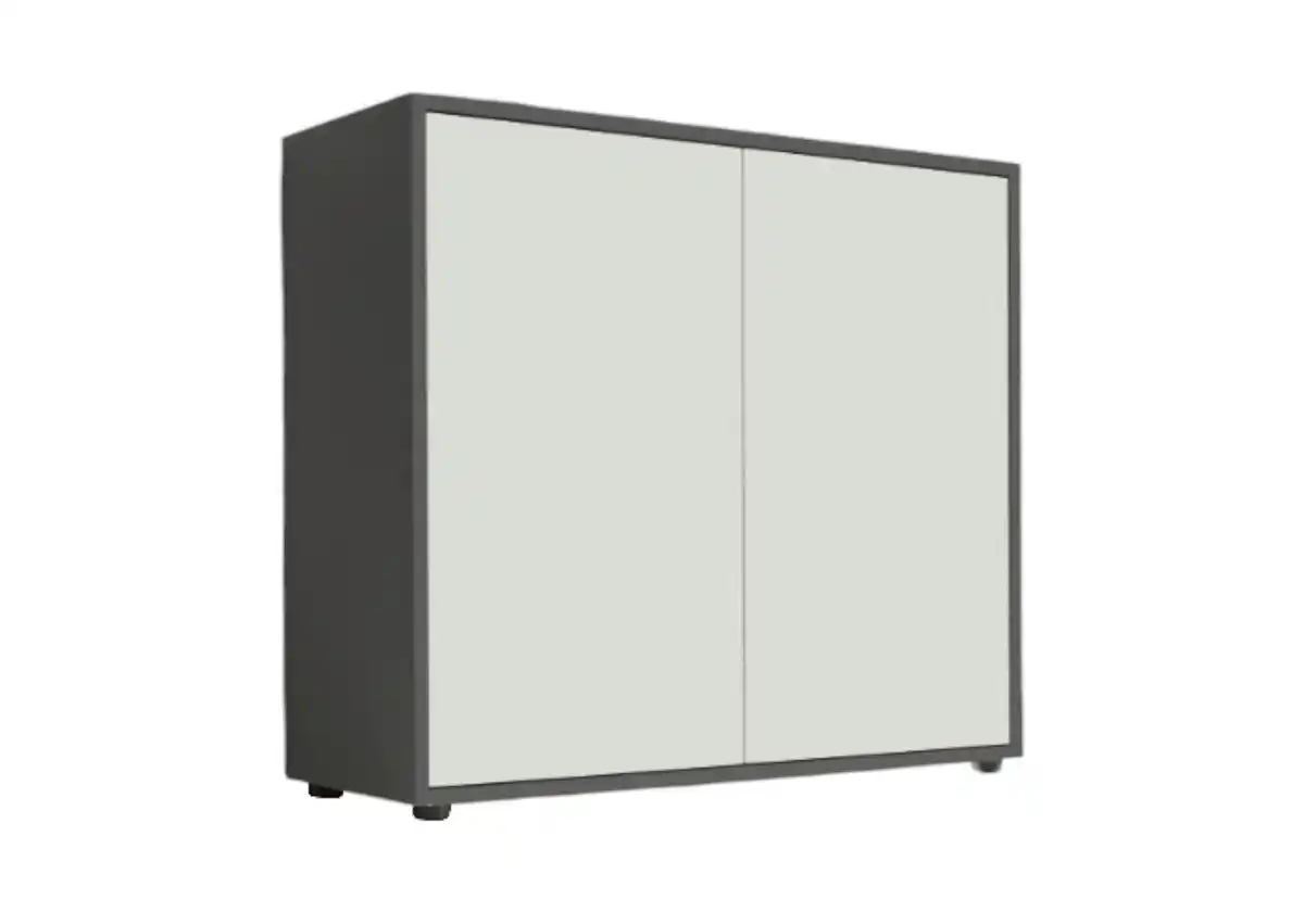 Bild 1 von Kommode Mailand Typ 4 Anthrazit/Weiß, Anthrazit, Weiß