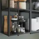 Bild 3 von ENHET Regalrahmen für Wand mit Böden, anthrazit, 60x30x75 cm