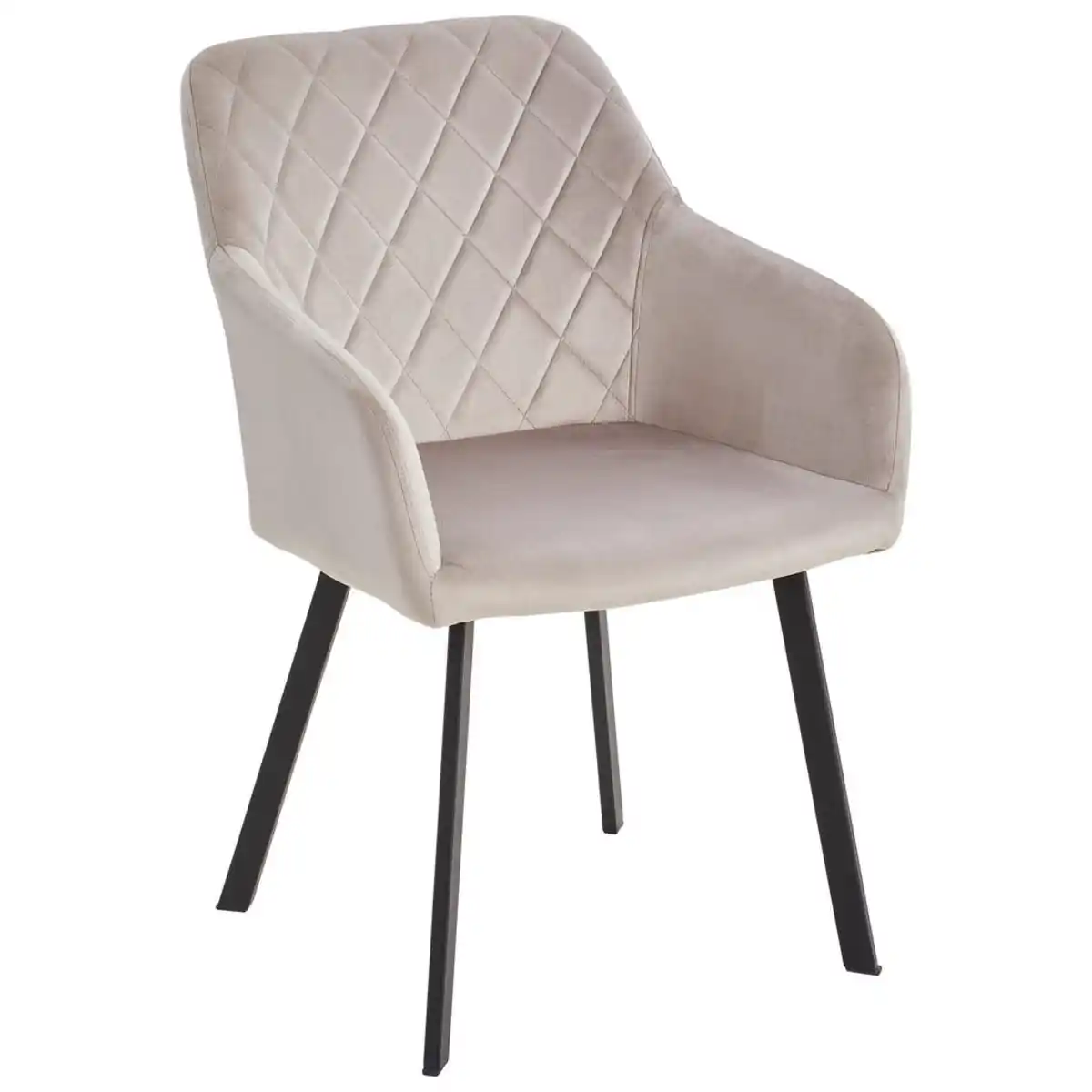 Bild 1 von Livetastic Armlehnstuhl, Taupe, Holz, Metall, Textil, Pappel, Sperrholz, eckig, 54x87x64 cm, Esszimmer, Stühle, Esszimmerstühle, Armlehnenstühle