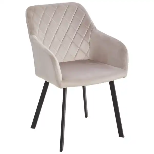 Bild 1 von Livetastic Armlehnstuhl, Taupe, Holz, Metall, Textil, Pappel, Sperrholz, eckig, 54x87x64 cm, Esszimmer, Stühle, Esszimmerstühle, Armlehnenstühle