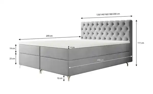 Bild 4 von Boxbett mit Stauraum Chester