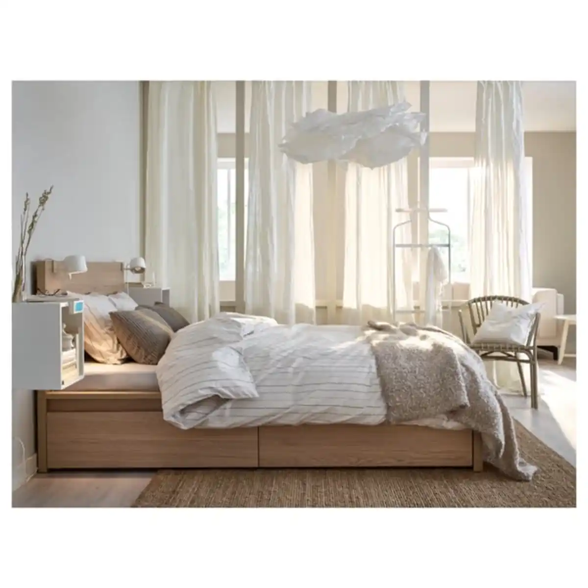 Bild 4 von KRUSNING Hängeleuchtenschirm, weiß, 85 cm