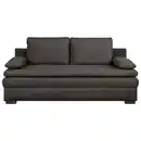 Bild 1 von Carryhome Schlafsofa, Schwarz, Textil, 2-Sitzer, Füllung: Schaumstoff, Silikon,Schaumstoff, Silikon, 195x93x83 cm, Liegefunktion, Schlafen auf Sitzhöhe, Rücken echt, Wohnzimmer, Sofas & Couches, S