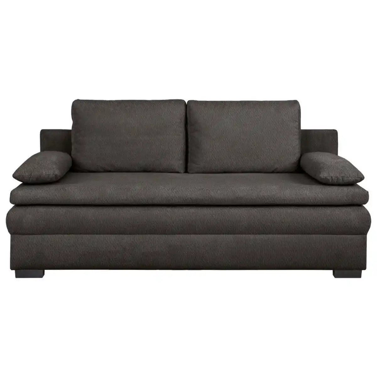 Bild 1 von Carryhome Schlafsofa, Schwarz, Textil, 2-Sitzer, Füllung: Schaumstoff, Silikon,Schaumstoff, Silikon, 195x93x83 cm, Liegefunktion, Schlafen auf Sitzhöhe, Rücken echt, Wohnzimmer, Sofas & Couches, S