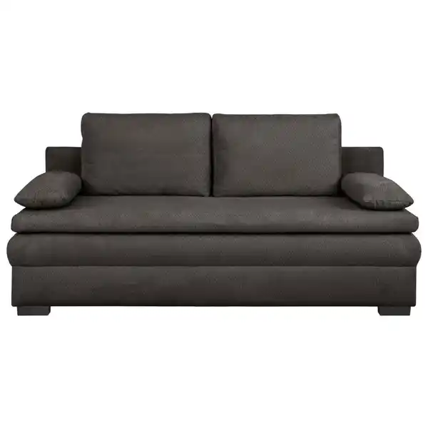 Bild 1 von Carryhome Schlafsofa, Schwarz, Textil, 2-Sitzer, Füllung: Schaumstoff, Silikon,Schaumstoff, Silikon, 195x93x83 cm, Liegefunktion, Schlafen auf Sitzhöhe, Rücken echt, Wohnzimmer, Sofas & Couches, S