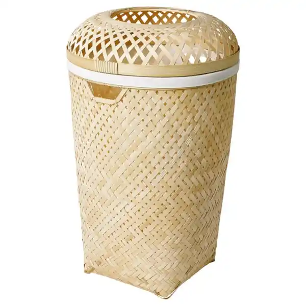 Bild 1 von SALUDING Wäschekorb, Handarbeit Bambus, 50 l