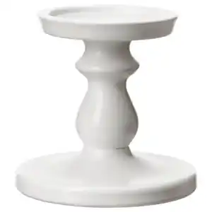 ERSÄTTA Blockkerzenhalter, weiß, 13 cm