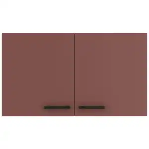 Optifit Küchenoberschrank OPTIkult, Rotbraun, Metall, 1 Fächer, einzeln stellbar, 100x57.6x34.6 cm, DIN EN ISO 14001, DIN EN ISO 50001, DIN EN ISO 9001, Zusatzausstattung erhältlich, hängend, Typ