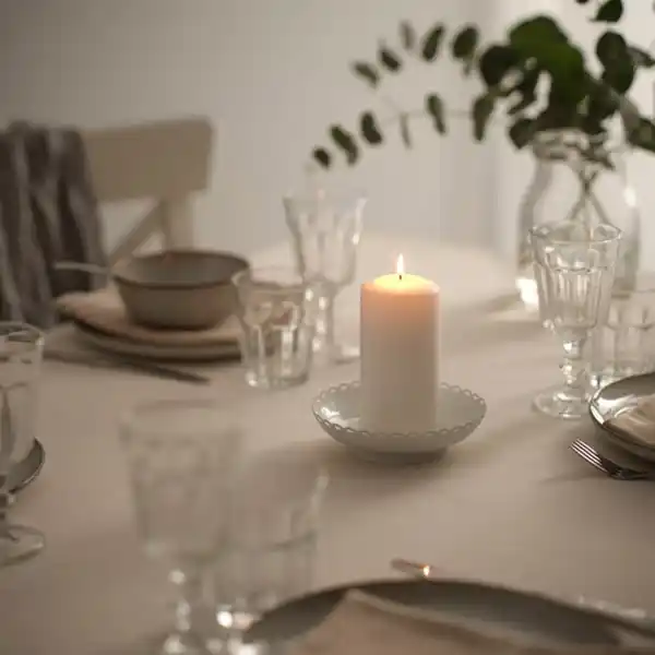 Bild 3 von TURTURDUVA Teelichthalter, elfenbeinweiß, 4 cm