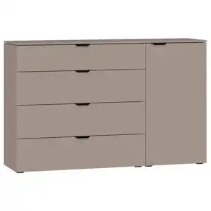 Jutzler Sideboard, Hellbraun, Holzwerkstoff, 2 Fächer, 4 Schubladen, 135x87x43 cm, Typenauswahl, Beimöbel erhältlich, in verschiedenen Größen erhältlich, Schlafzimmer, Schlafzimmer Kommoden