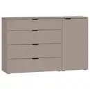 Bild 1 von Jutzler Sideboard, Hellbraun, Holzwerkstoff, 2 Fächer, 4 Schubladen, 135x87x43 cm, Typenauswahl, Beimöbel erhältlich, in verschiedenen Größen erhältlich, Schlafzimmer, Schlafzimmer Kommoden