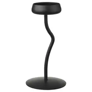 SILVERPÄRON Blockkerzenhalter, schwarz, 24 cm