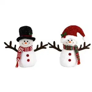 Schneemann mit Hut & MĂĽtze