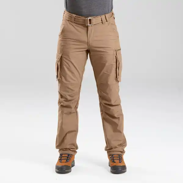 Bild 1 von FORCLAZ Cargohose Herren Backpacking - Travel 500 braun