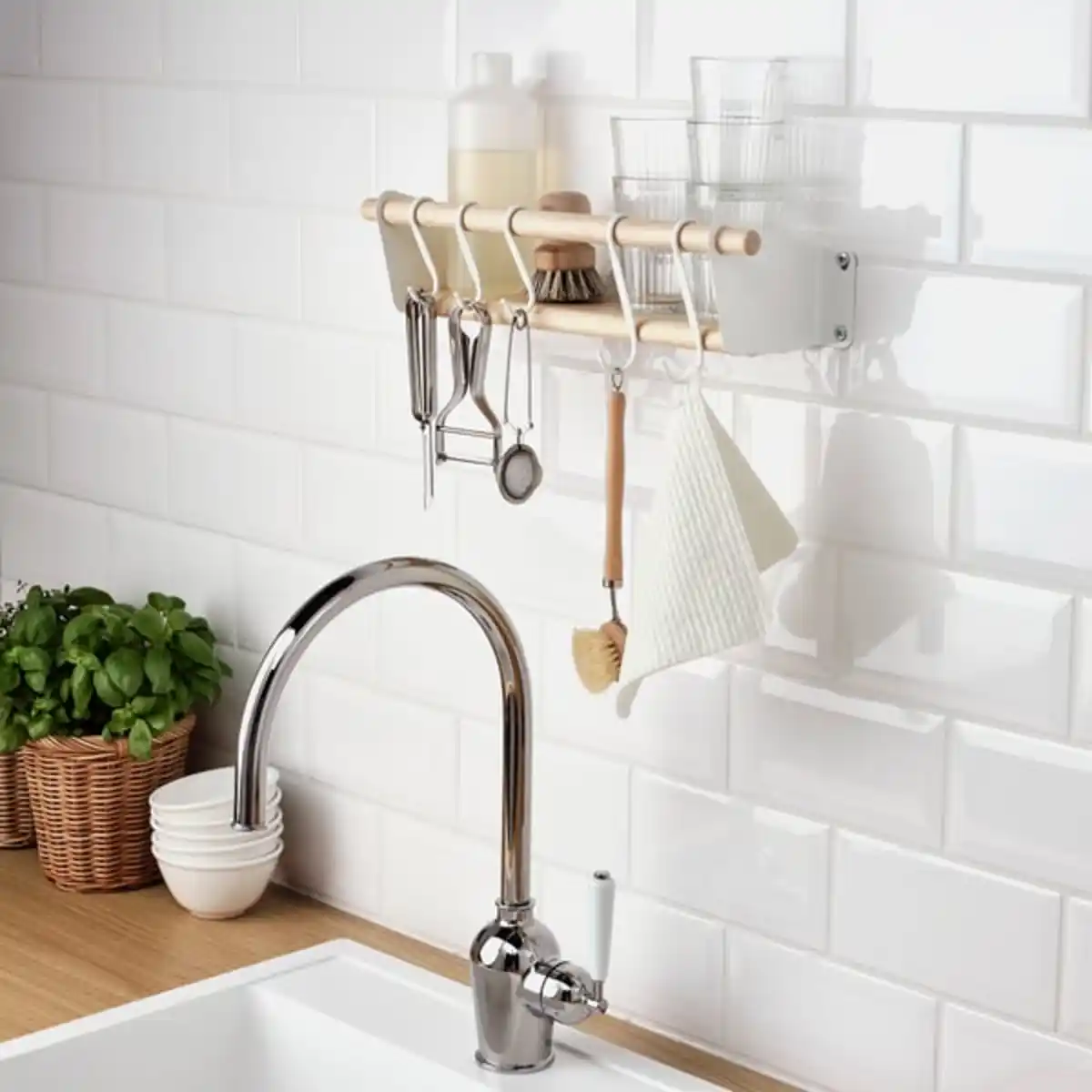 Bild 2 von NEREBY Wandregal, Birke, 40x10 cm