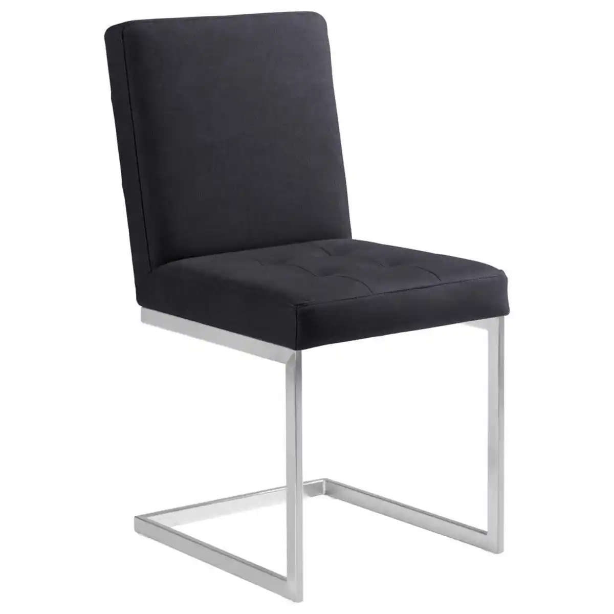 Bild 1 von Moderano Schwingstuhl, Schwarz, Edelstahl, Metall, Textil, eckig, 45x91x58 cm, Goldenes M, Lederauswahl, Stoffauswahl, Typenauswahl, Esszimmer, Stühle, Esszimmerstühle, Schwingstühle