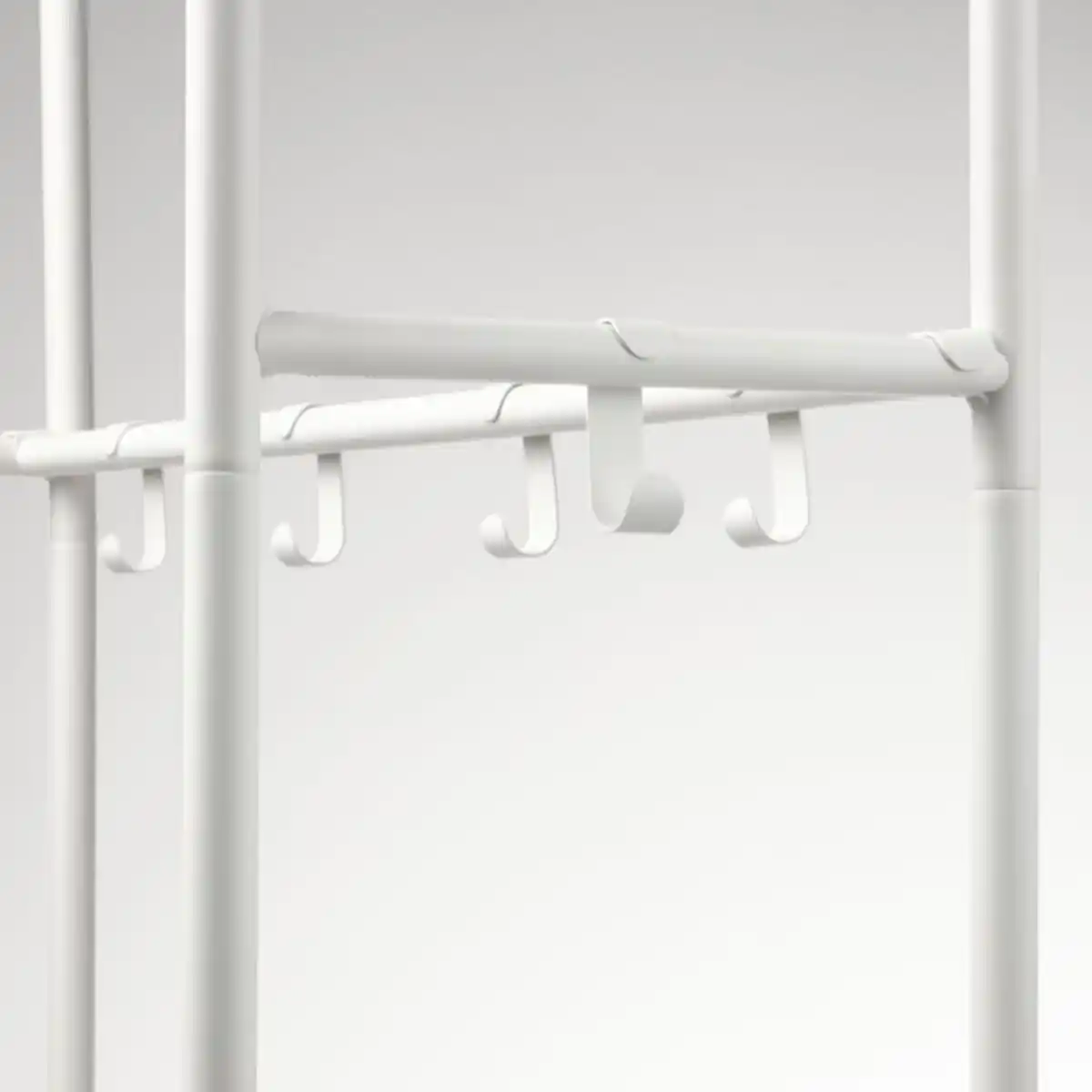 Bild 4 von MACKAPÄR Garderobenständer mit Schuhablage, weiß, 78x32x200 cm