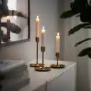 Bild 3 von FULLTALIG Kerzenständer 3er-Set, messingfarben