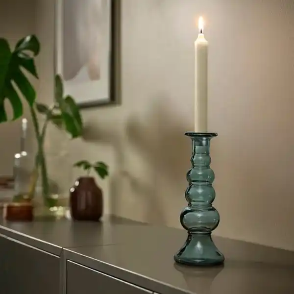 Bild 3 von MYRMOSAIK Kerzenständer, grün, 22 cm