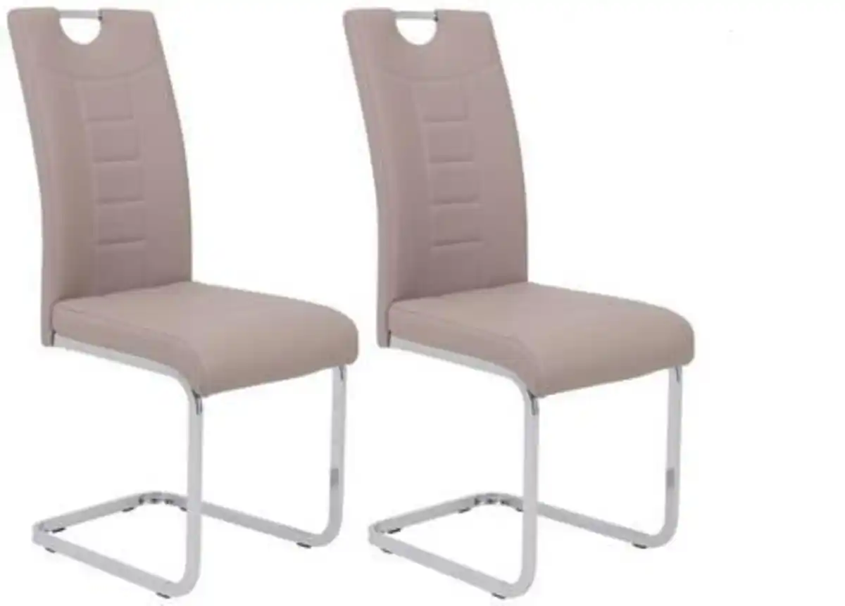 Bild 1 von Schwingstuhl 2er-Set Ruby S Cappuccino gepolstert, Cappuccino