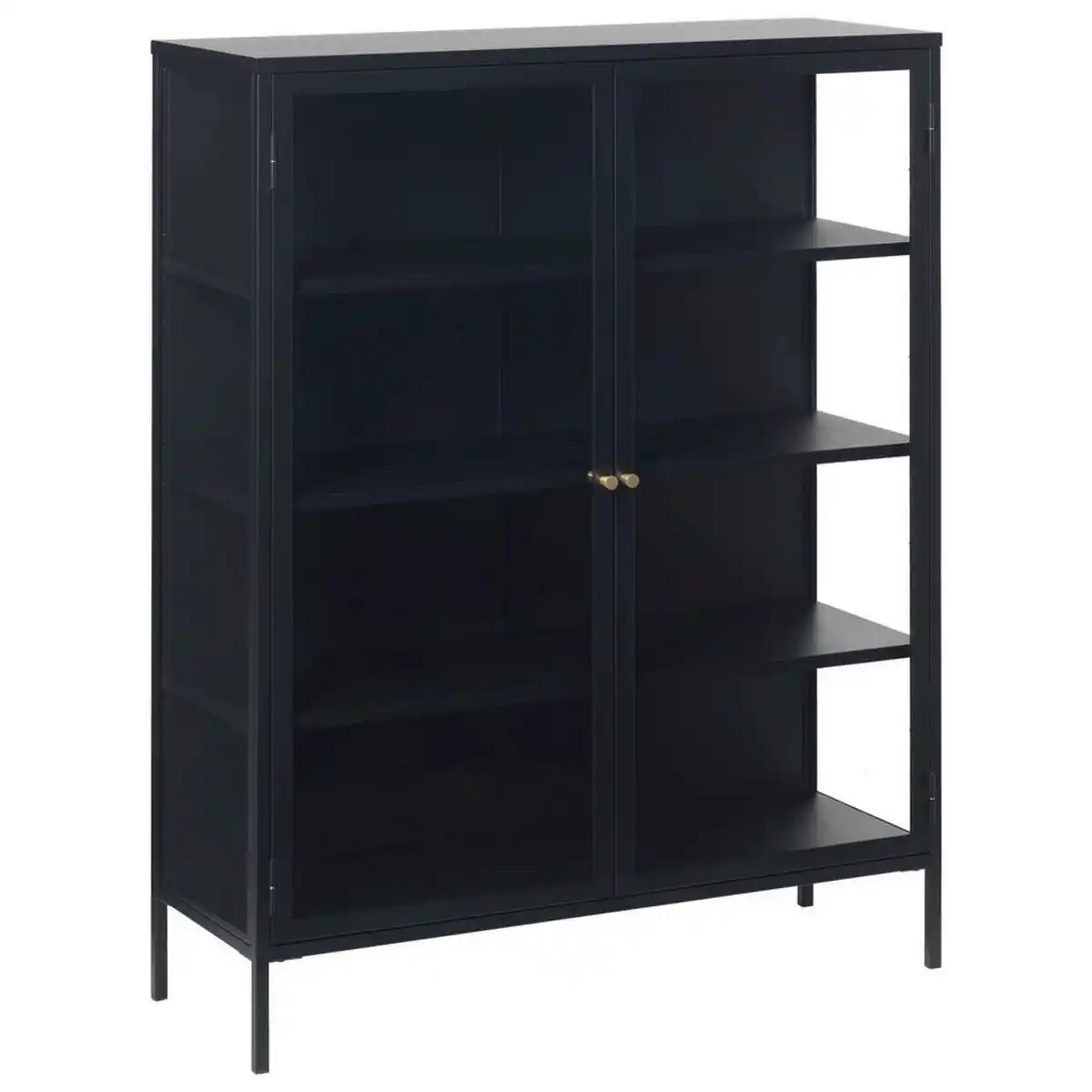 Bild 1 von Xora Highboard, Schwarz, Metall, 3 Fächer, 110x140x40 cm, erweiterbar, Beimöbel erhältlich, Wohnzimmer, Kommoden & Sideboards, Highboards