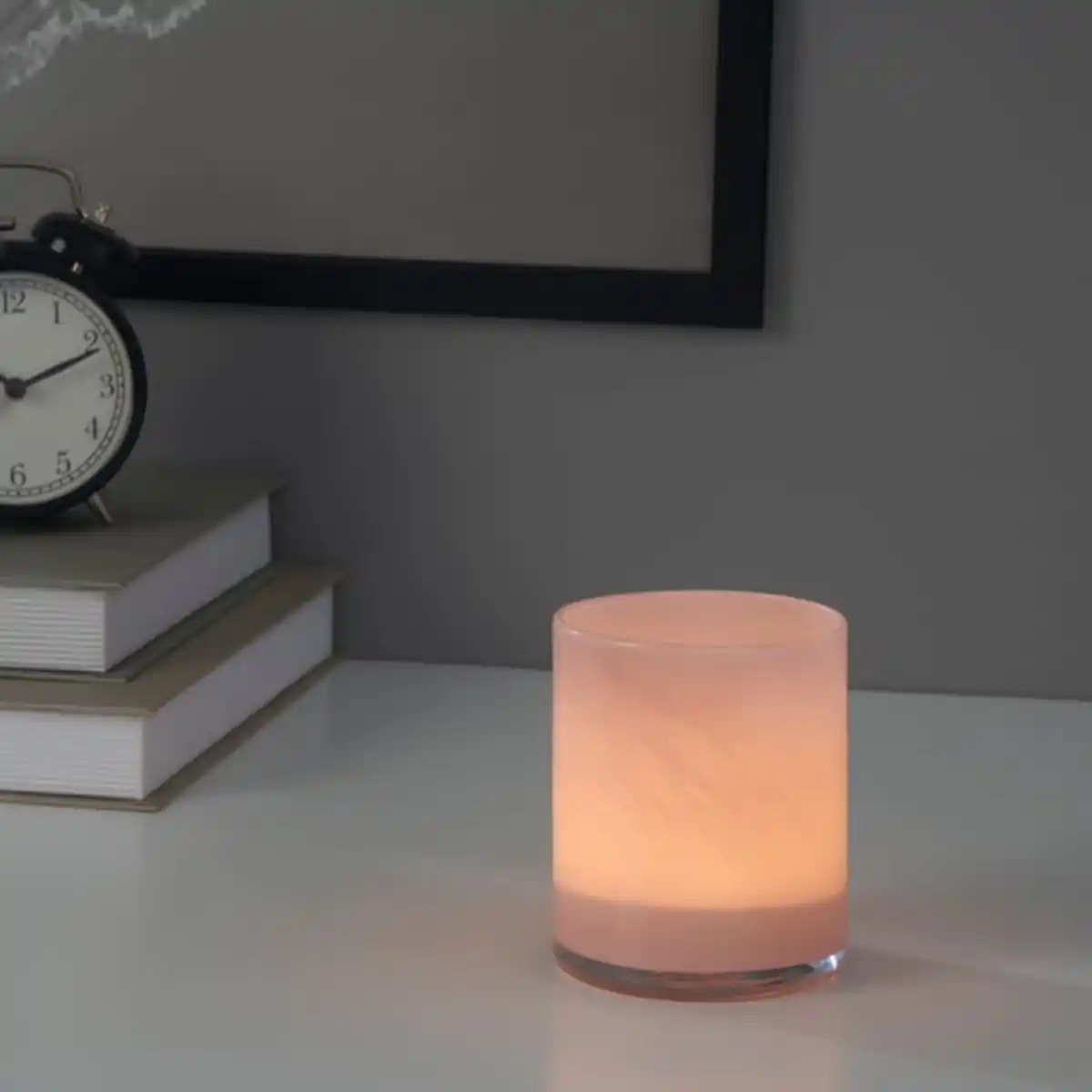 Bild 2 von VINDSTILLA Kerzen-/Teelichthalter, rosa, 11 cm