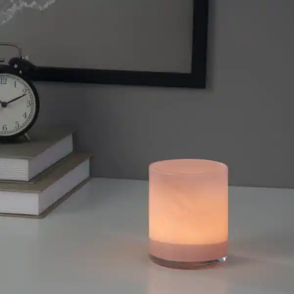 Bild 2 von VINDSTILLA Kerzen-/Teelichthalter, rosa, 11 cm