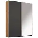 Bild 1 von Stylife Schwebetürenschrank, Graphit, Eiche, Holzwerkstoff, 4 Fächer, 151x223x68 cm, Blauer Engel, Goldenes M, Made in Germany, Typenauswahl, Beimöbel erhältlich, umfangreiches Zubehör in versch