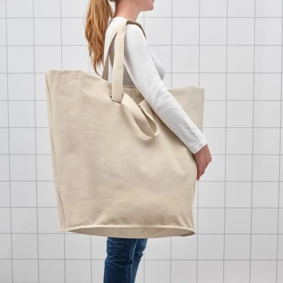 Bild 3 von PURRPINGLA Wäschesack, beige, 100 l