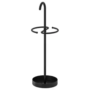 NIPÅSEN Schirmständer, schwarz, 76 cm
